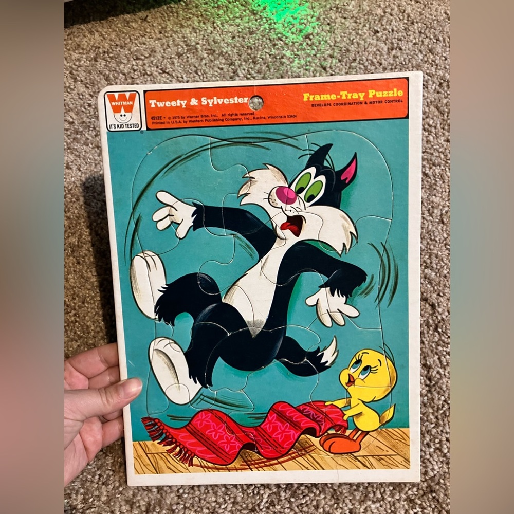Vintage 1975 Sylvester & Tweety Bird puzzle